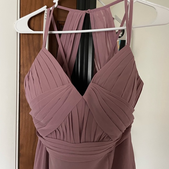 Azazie Aubrey Bridesmaid Dress Vintage Mauve - Picture 4 of 8